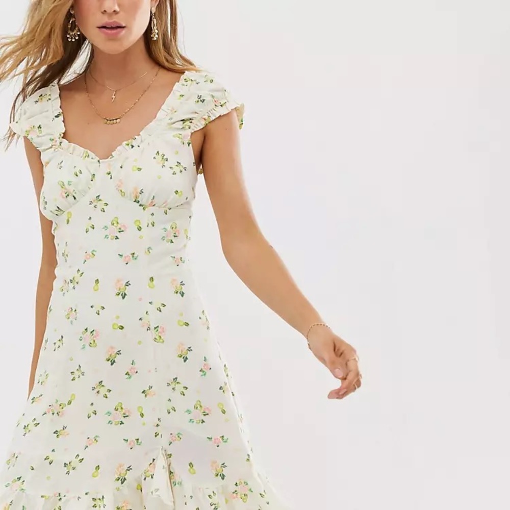 Free People Like A Lady Printed Mini Dress